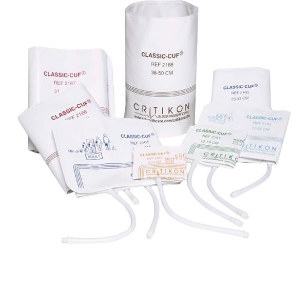 Critikon Classic-Cuf Blood Pressure Cuff Wht/NvyBl LF 20/Bx