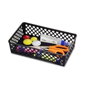 OIC 30% Recycled Plastic Supply Baskets Large Black 2/Pack 2/Pk