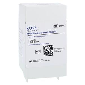 Glasstic Slide 10 Chambered Microscope Slide Standard With 10 Pla...