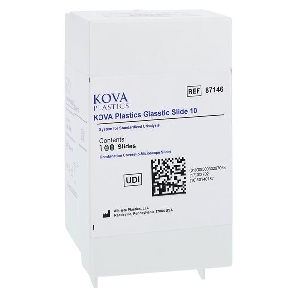 Glasstic Slide 10 Chambered Microscope Slide Standard With 10 Pla...