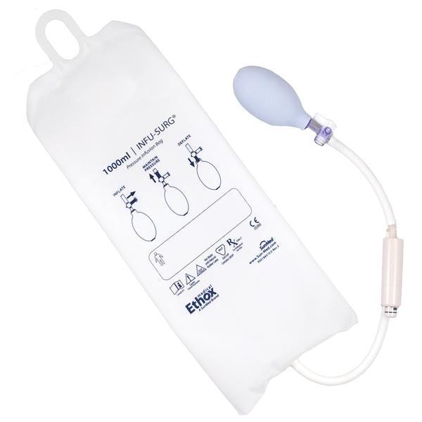 Infu-Surg Pressure Infusion Bag 1000mL Safety Valve Non-Sterile N...