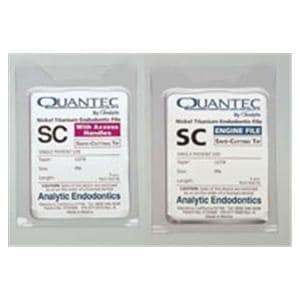 Quantec SC Axxess Rotary Hand File 25 mm Size 45 Nickel Titanium White 0.02 5/Pk