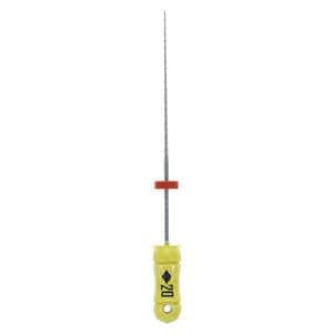K-Flex Files Hand Flex File 30 mm Size 20 Stainless Steel Yellow 6/Bx