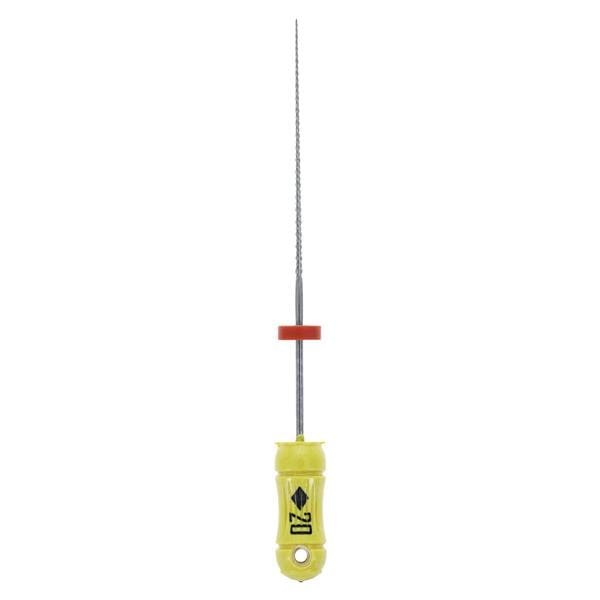K-Flex Files Hand Flex File 30 mm Size 20 Stainless Steel Yellow 6/Bx