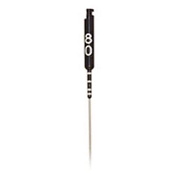 LightSpeed LSX Rotary Hand File 21 mm Size 80 Nickel Titanium Black 6/Pk