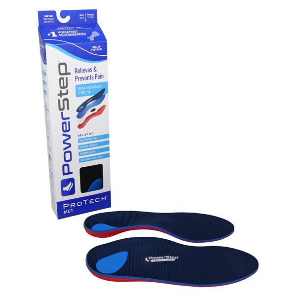 Powerstep Protech Met Orthotic Full Length Men 9-9.5 / Women 11-11.5