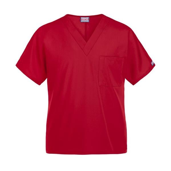 Cherokee Scrub Shirt Adult Unisex Red 65% Polyester / 35% Cotton...