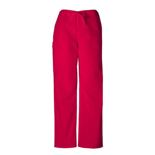 Cherokee Scrub Pant Adult Unisex Red 65% Polyester / 35% Cotton C...