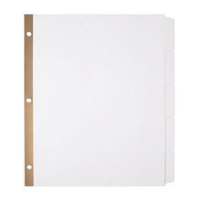 Erasable Big Tab Dividers 5-Tab White Sets 2/Pk