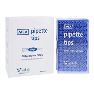 MLA Pipette Tip 5-250uL Small Bulb Non-Sterile Disposable Stack R...