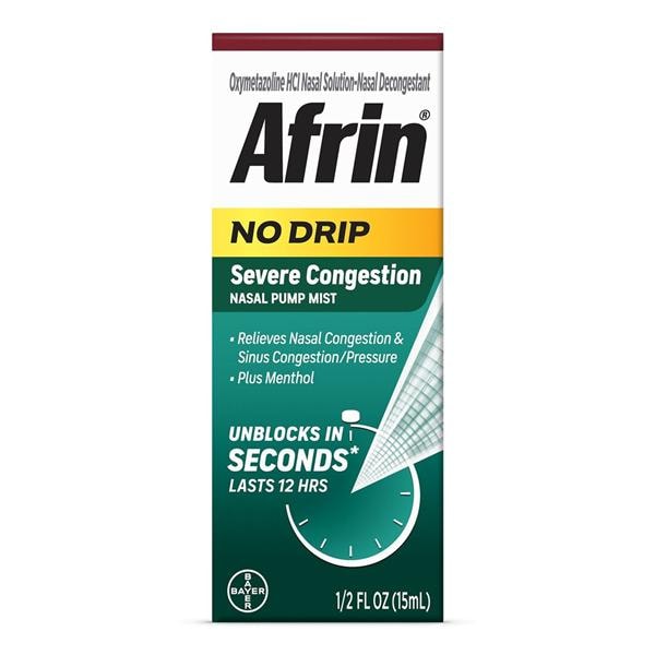 Afrin Severe Congestion Nasal Decongestant Mist Spray 0.05% 15ml/...