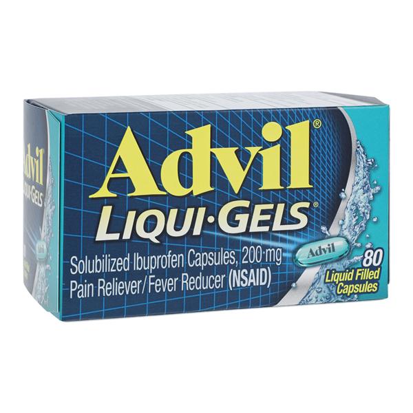 Advil NSAID Liquid Gel Capsules 200mg 80/Bottle, 36 BT/CA
