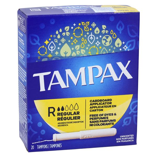 Tampax Sanitary Tampon Regular Cardboard Applicator Original 20/B...