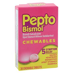 Pepto-Bismol Antacid/Antidiarrhea Chewable Tablets 262mg Original...