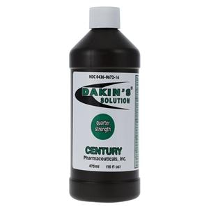 Dakins Solution Quarter Strength 0.125% 16oz/Bottle