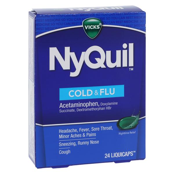 Nyquil Cold/Flu LiquiCaps 10mg 24/Box, 24 BX/CA
