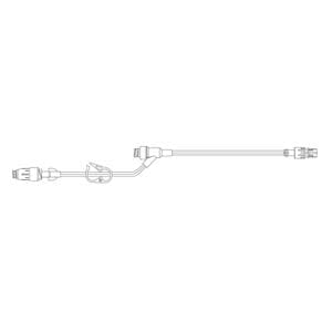 Pressure Rated Extension Set Needleless Y-Injection Site Priming...