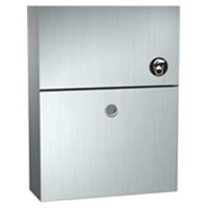 Cabinet Napkin Disposal Hinge Lid Self-Closing Surface Mount With...