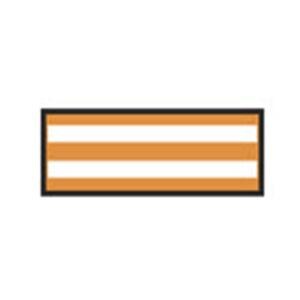 ColorTrack Instrument ID Tape Orange/White Stripe 8-1/2x11" Dispo...