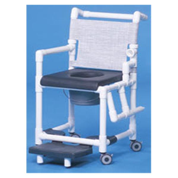 Deluxe Shower Seat/Commode Foam Navy Ea