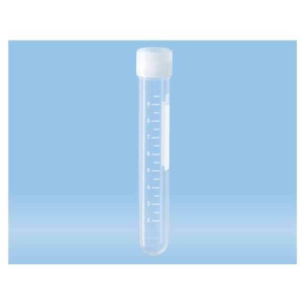 Test Tube Polypropylene 10mL 92x15.3mm Non-Sterile 500/Ca