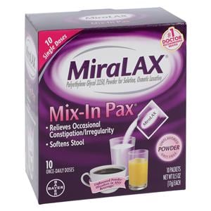 MiraLAX NeatPax Laxative Powder 17gm Packet 10/Package