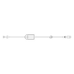 IV Extension Set 18" Spin Male Luer Lock 100/Ca