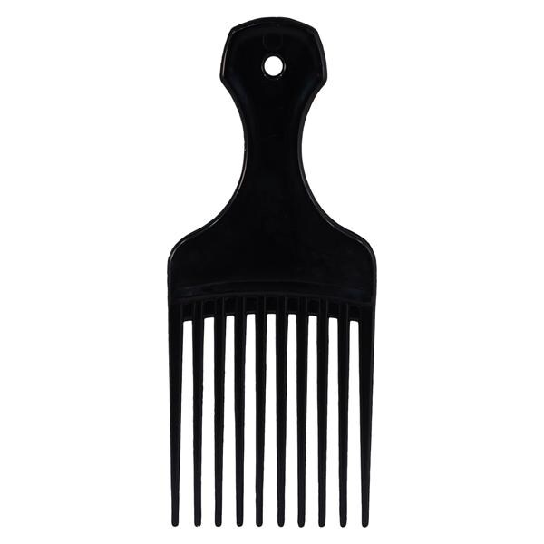 Hair Pic Plastic Mini/Wide Black 576/Ca