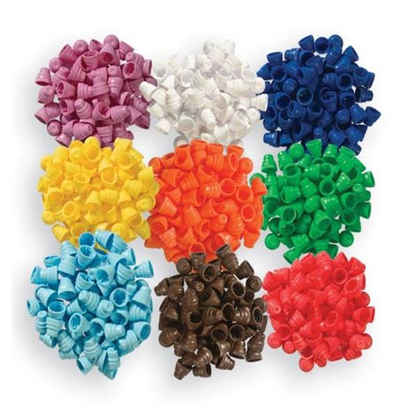 Test Tube Plug Cap Polyethylene White 1000/Pk