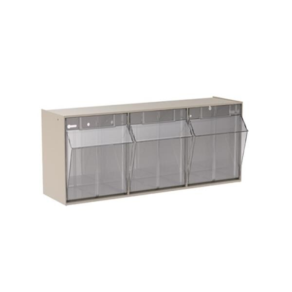 Tiltview Storage Bin Stone Plastic 7-7/8x23-5/8x9-7/16" Ea