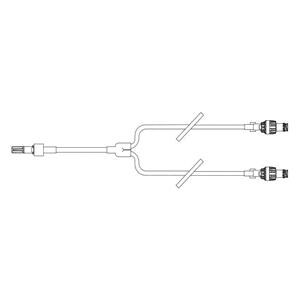 One-Link IV Extension Set Needleless 6.3" Y-Type Male Luer Lock Adapter 200/Ca