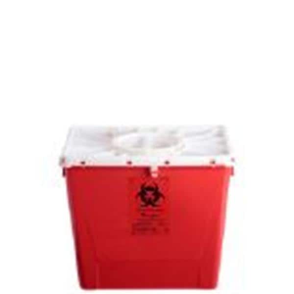 RCRA Hazardous Waste Container 8gal Black 10x10.5x7.25" Polyethyl...