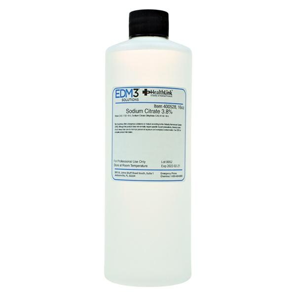 Sodium Citrate Solution 3.8% 16oz Ea