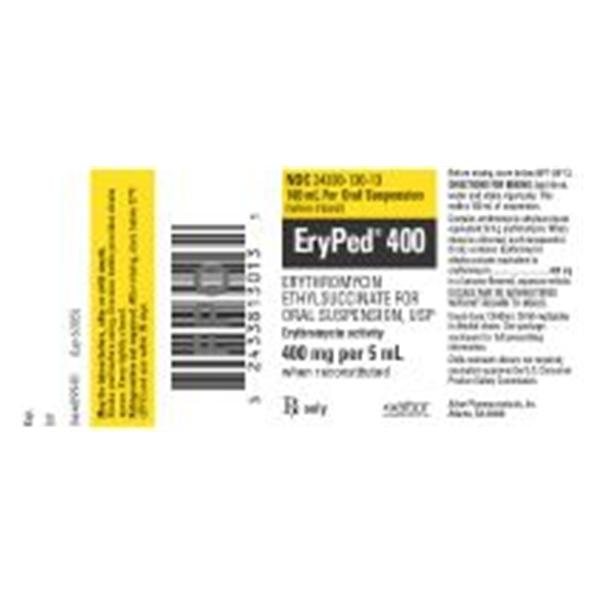 Erythromycin Ethylsuccinate Tablets 400mg Bottle 100/Bottle Each
