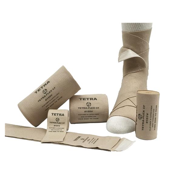 Tetra-Flex Elastic Bandage Cotton/Polyester 4"x15yd Non-Sterile 1...