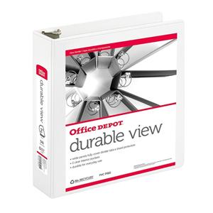 Durable View Slant-Ring Binder 2 in Rings White Ea