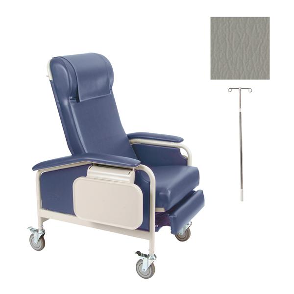 CareCliner Clinical Recliner Vinyl 275lb Capacity Cap Gray Ea