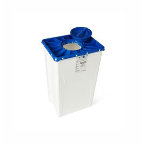 PGII Sharps Container 18gal White 15.91x13.19x25.20" Port Lid Pla...