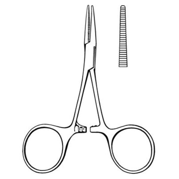 Merit Hartmann Mosquito Hemostatic Forcep Straight 3-1/2" Stainless Steel Ea