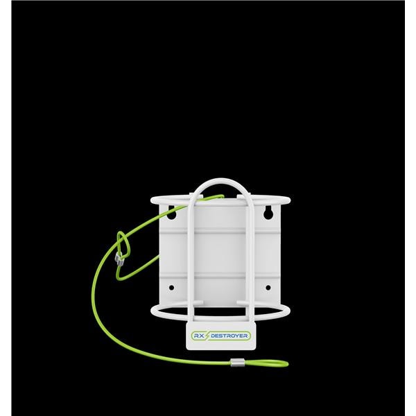 Rx Destroyer Wall Mount 64oz White Steel Reusable Bottle Non-Sterile Ea