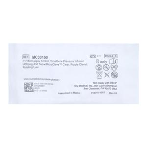 IV Extension Set 10ml/Sec 7" Pressure Infusion Rotating Adapter 50/Ca