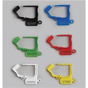 Padlock Seal Polypropylene Plastic Snap Yellow 1 in 100/Package