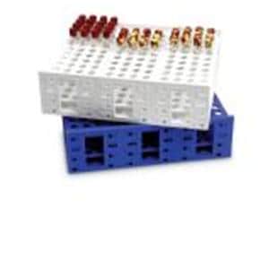 MEGA RACK Test Tube Rack Polypropylene 13.26x10.51x3.58" Single 2...