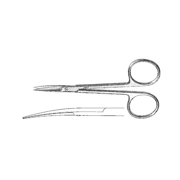 Iris Scissors Curved 4-5/8" Stainless Steel Each