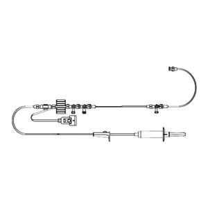 Pressure Monitoring Set 60" MicroDrip 20/Ca