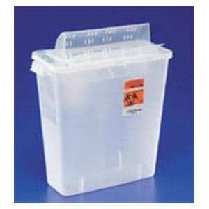 SharpSafety Sharps Container 3g Trans Rd 6x13.75x16.25" Ld Hrzntl Drp Plypro Ea