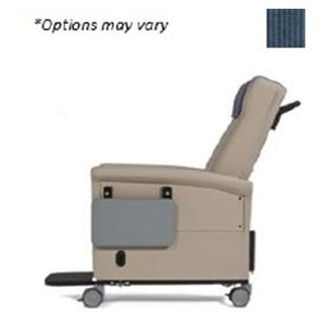 Ascent XL 66 Series Transport Recliner Steel Frame 500lb Capacity Blue Ea