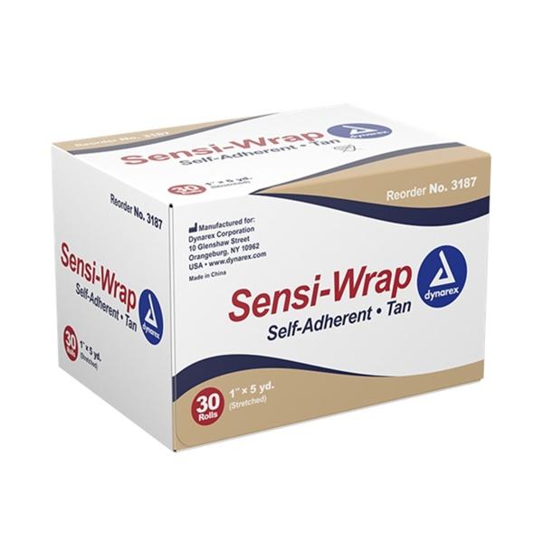 Sensi-Wrap Bandage Non-Woven Spandex 1"x5yd Tan Non-Sterile 30/Ca...