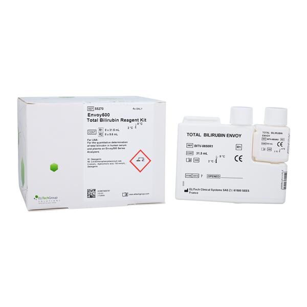 Envoy 500 BILI: Bilirubin System R1:8x28mL/R2:8x7mL 800 Count Eac...