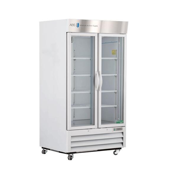 Standard Laboratory Refrigerator 36 Cu Ft 2 Glass Doors 1 to 10C Ea